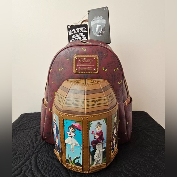 Loungefly Handbags - SALE! Haunted Mansion LoungeFly Stretching Room Backpack, Glows in the Dark*RARE